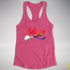 Believe Progress Pride LGBTQ Jingle Bell Racerback Tank - Hot Pink